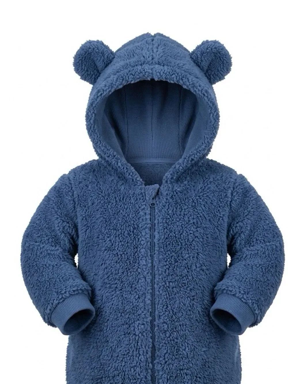Blue Zippered Hoodie w Ears 6 m